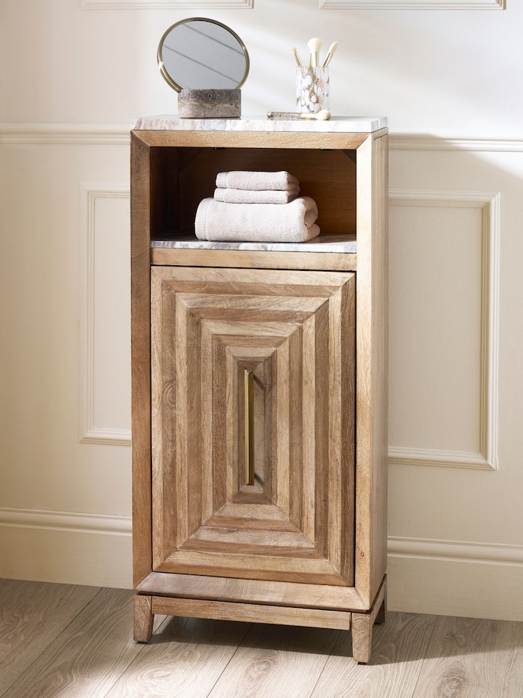 Natural N. Premium Ritz Mango Wood Console Storage Unit - Image 8 of 8