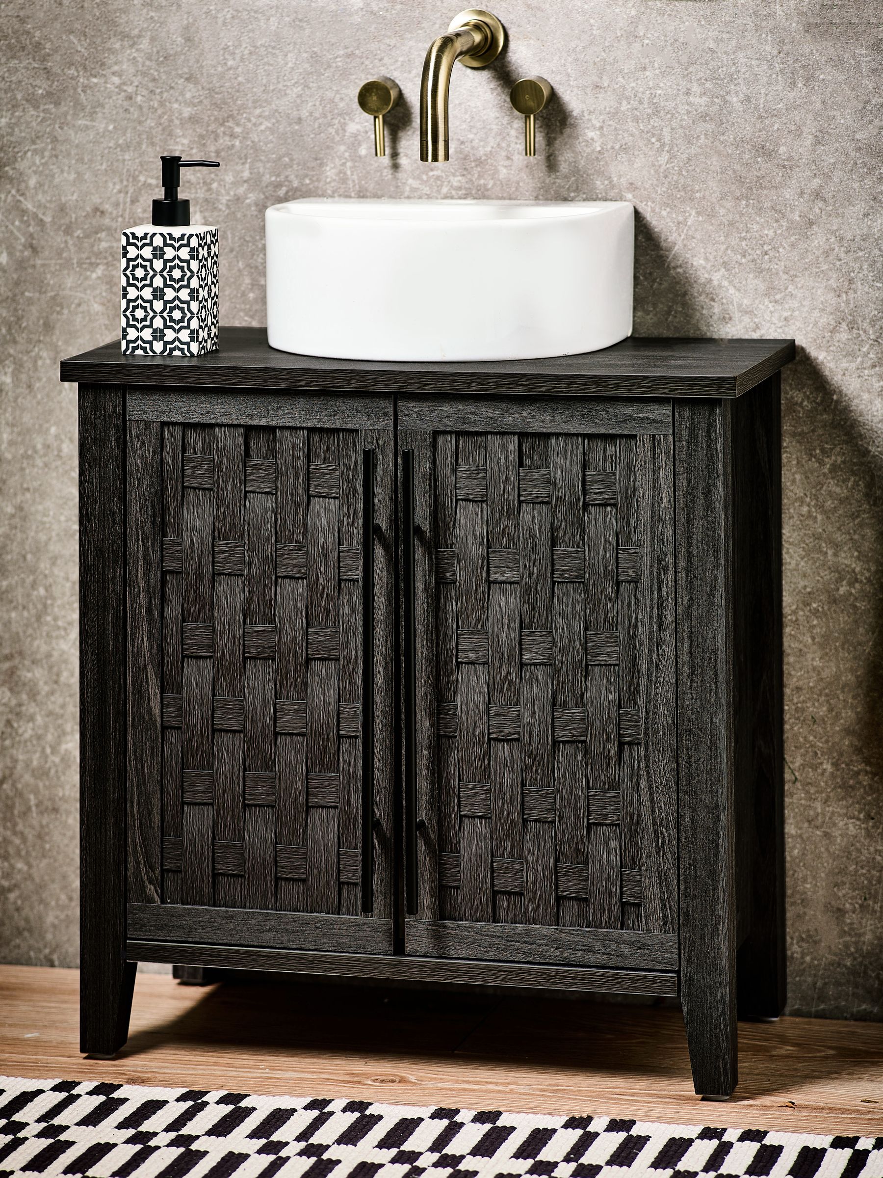 Black Elden Under Sink Storage Cabinet