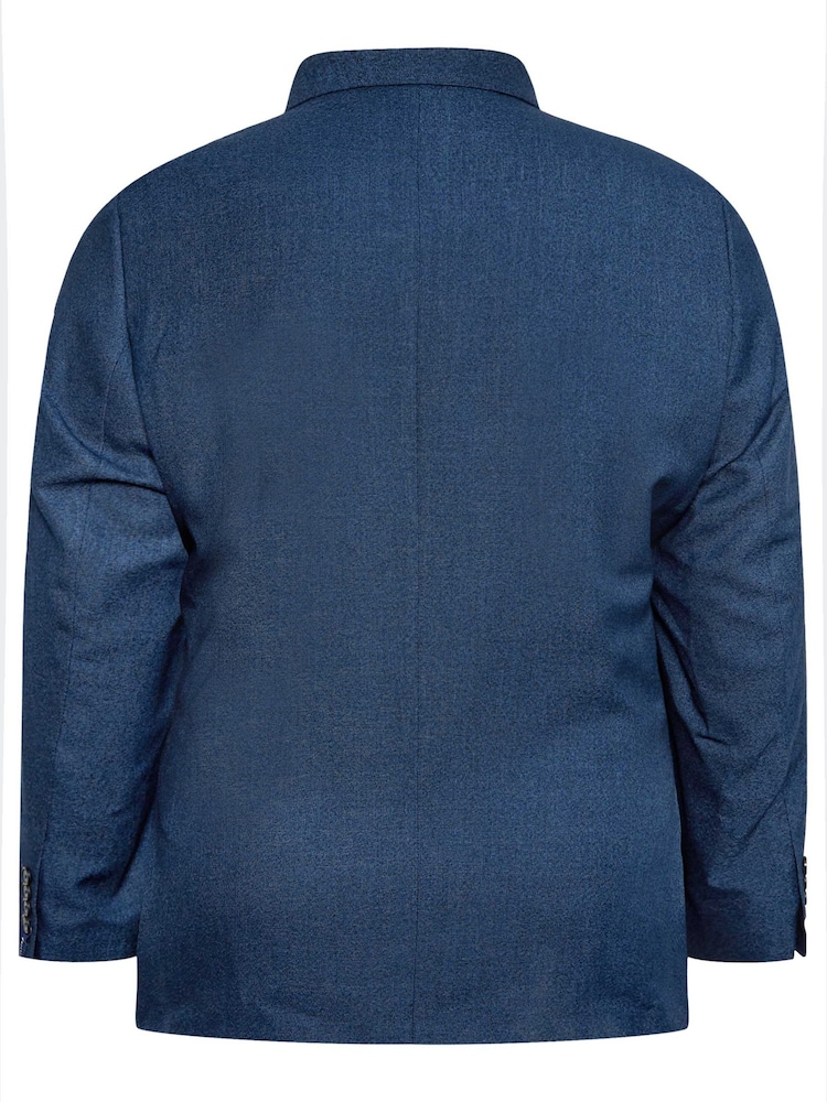 Blauw - Lang - BadRhino Big & Tall Regular Fit Wedding Suit Jacket - Image 5 of 5
