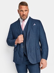 Синий - Короткие - BadRhino Big & Tall Regular Fit Wedding Suit Jacket - Image 1 of 3