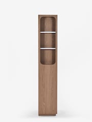 Dark Natural Rib Console Storage Unit - Image 7 of 11