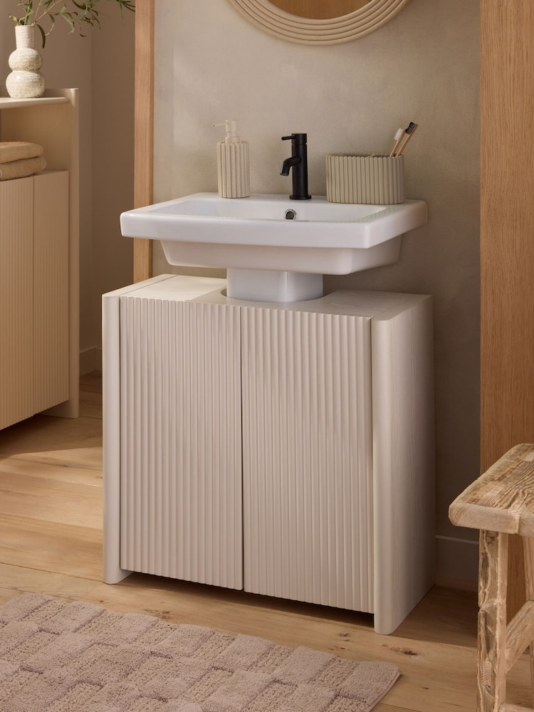 Natural Rib Under Sink Storage Cabinet - Image 1 of 5