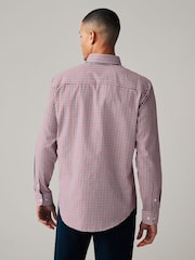 Червоний Гінгем - стандартний крій Easy Iron Button Down оксфорд сорочки - Image 3 of 8