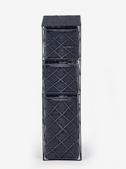 Black Woven Slim Storage Drawers - Image 5 of 7