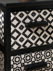 Black & White Geo Print Storage Drawers - Image 4 of 7