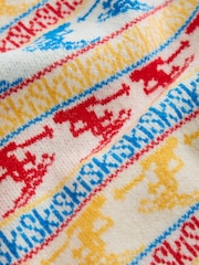 Red/Multi Ski Fairisle Jacquard Supersoft Crew Neck Long Sleeve Jumper - Image 6 of 7