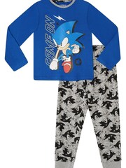 Brand Threads Blue Sonic The Hedgehog Boys Pyjama Set - Image 1 of 5