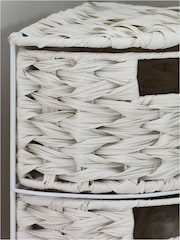 Cream Woven Corner Storage Drawers - Image 1 of 6