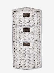 Cream Woven Corner Storage Drawers - Image 3 of 6