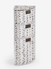 Cream Woven Corner Storage Drawers - Image 4 of 6