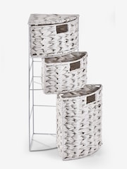 Cream Woven Corner Storage Drawers - Image 5 of 6