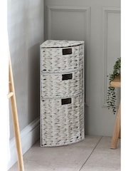 Cream Woven Corner Storage Drawers - Image 6 of 6