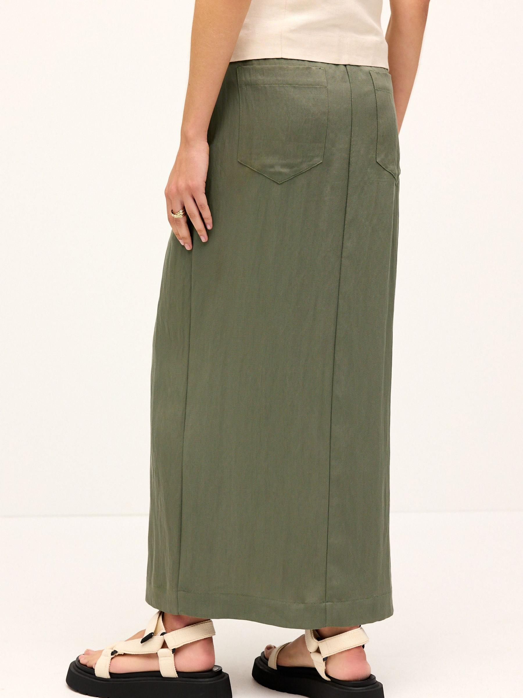 激安商品 With Skirt Midi Utility Green Khaki Buy Centre from Slit スカート