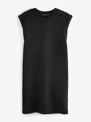 Black Relaxed Fit Jersey Short Sleeve Dress - Image 5 of 6
