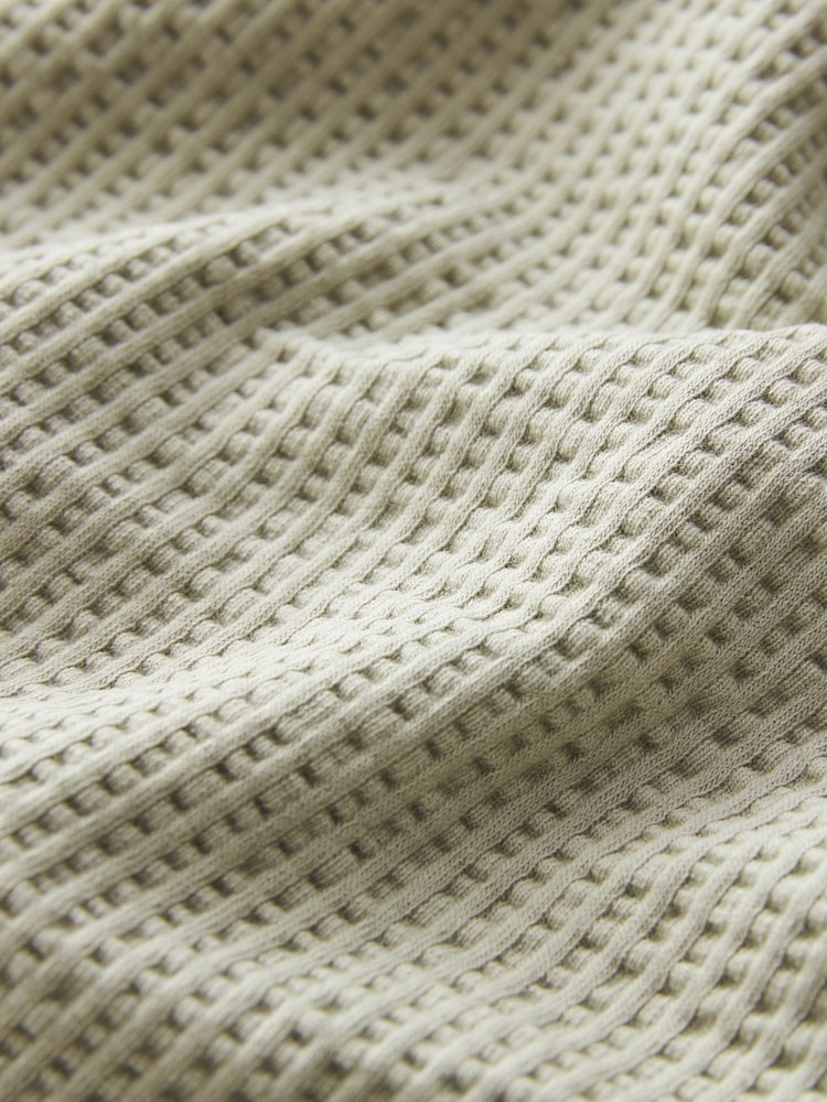Sage Green Textured Lightweight Button Up Jacket - Image 6 of 6