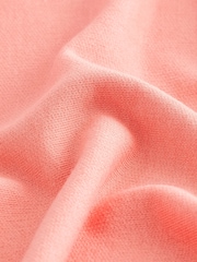 Coral Pink Relaxed Fit Jersey Short Sleeve Dress - Image 5 of 5