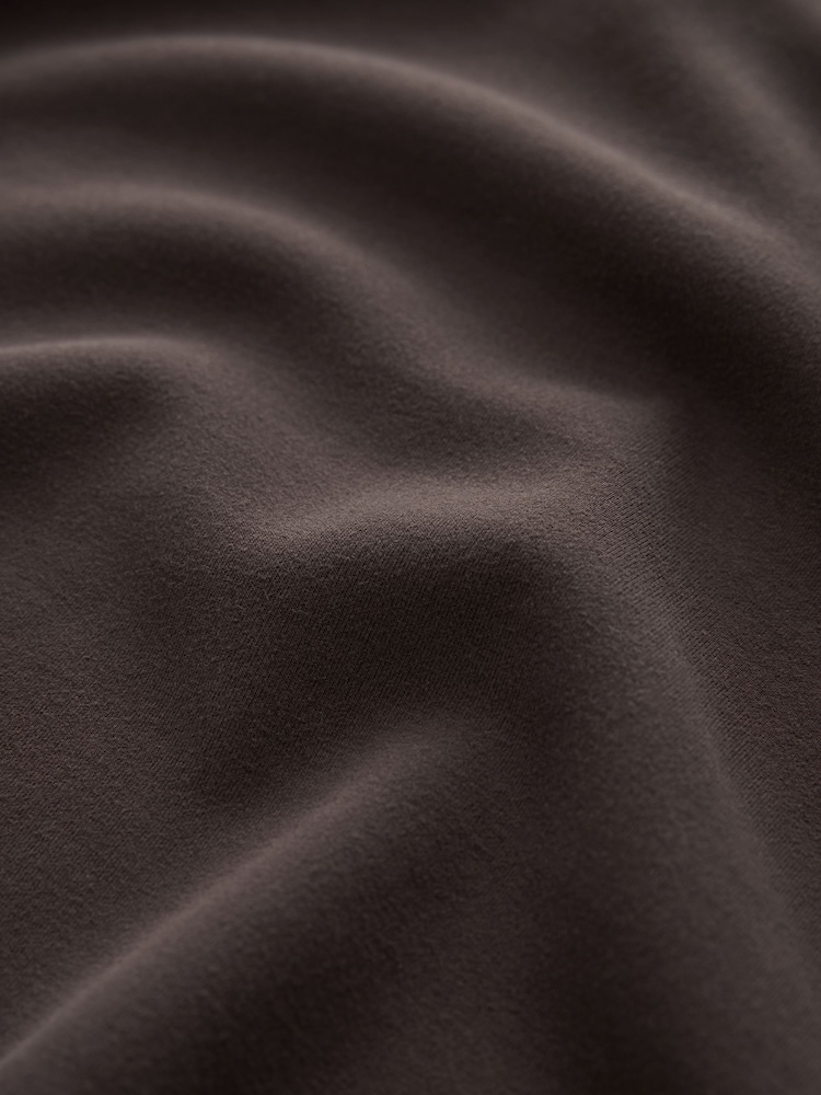 Dark Brown Slinky Crew Neck Long Sleeve Sweatshirt - Image 6 of 6