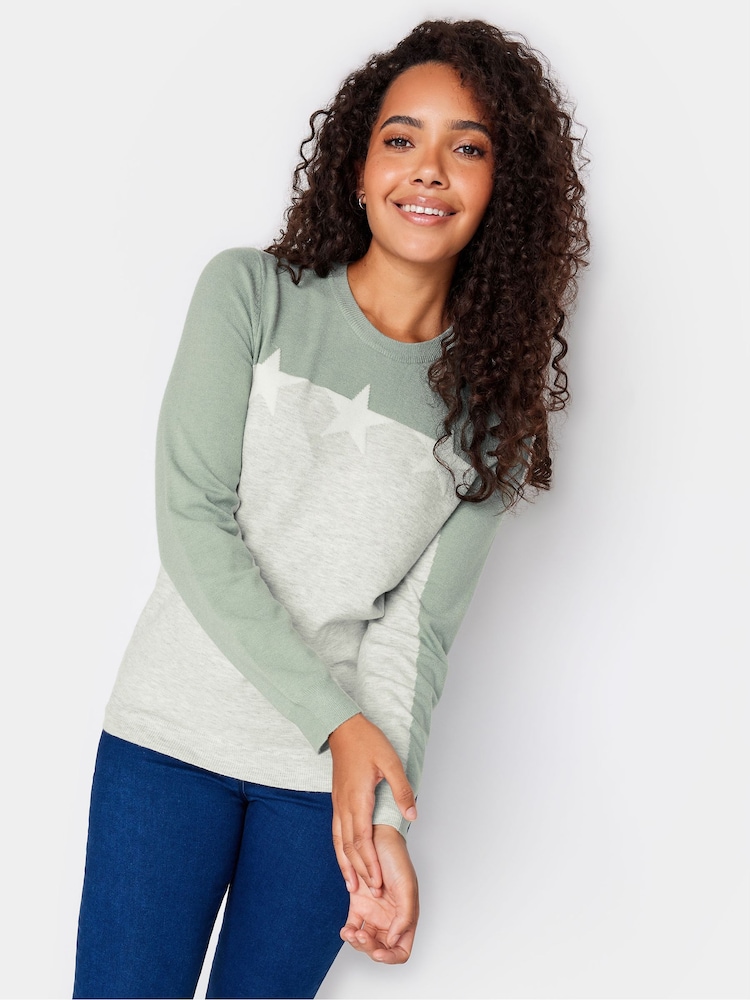 Grau Creme - M&Co Conversational Jumper - Bild 1 von 4 Grau Creme - M&Co Conversational Jumper - Bild 1 von 4
