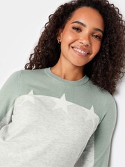 Grau Creme - M&Co Conversational Jumper - Bild 4 von 4