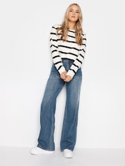 Long Tall Sally Blue Wide Leg 100% Cotton Jeans - Image 3 of 4