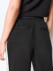 Schwarz - Slinky Wide Leg Side Stripe Track Trousers - Bild 11 von 12