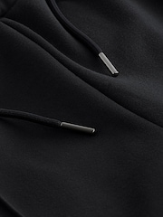 Black Slinky Wide Leg Corduroy Side Stripe Track Trousers - Image 7 of 7