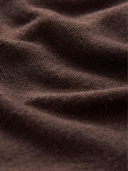 Chocolate Brown Cosy Soft Touch Lightweight Jumper Top - Image 6 of 6