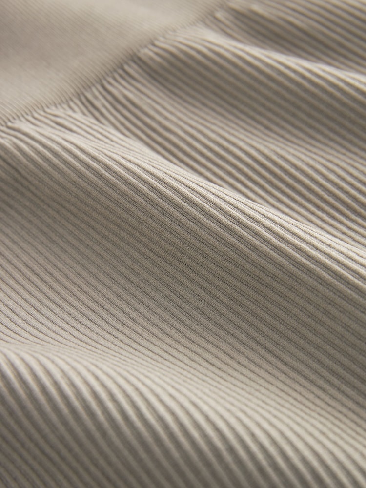 Grey High Waist Ribbed Cycling Shorts - Image 6 of 6