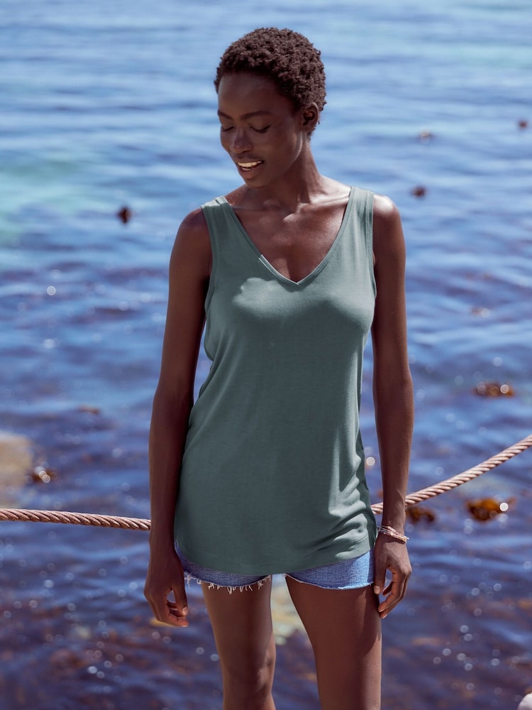 Blue Mineral Slouch Vest - Image 1 of 6