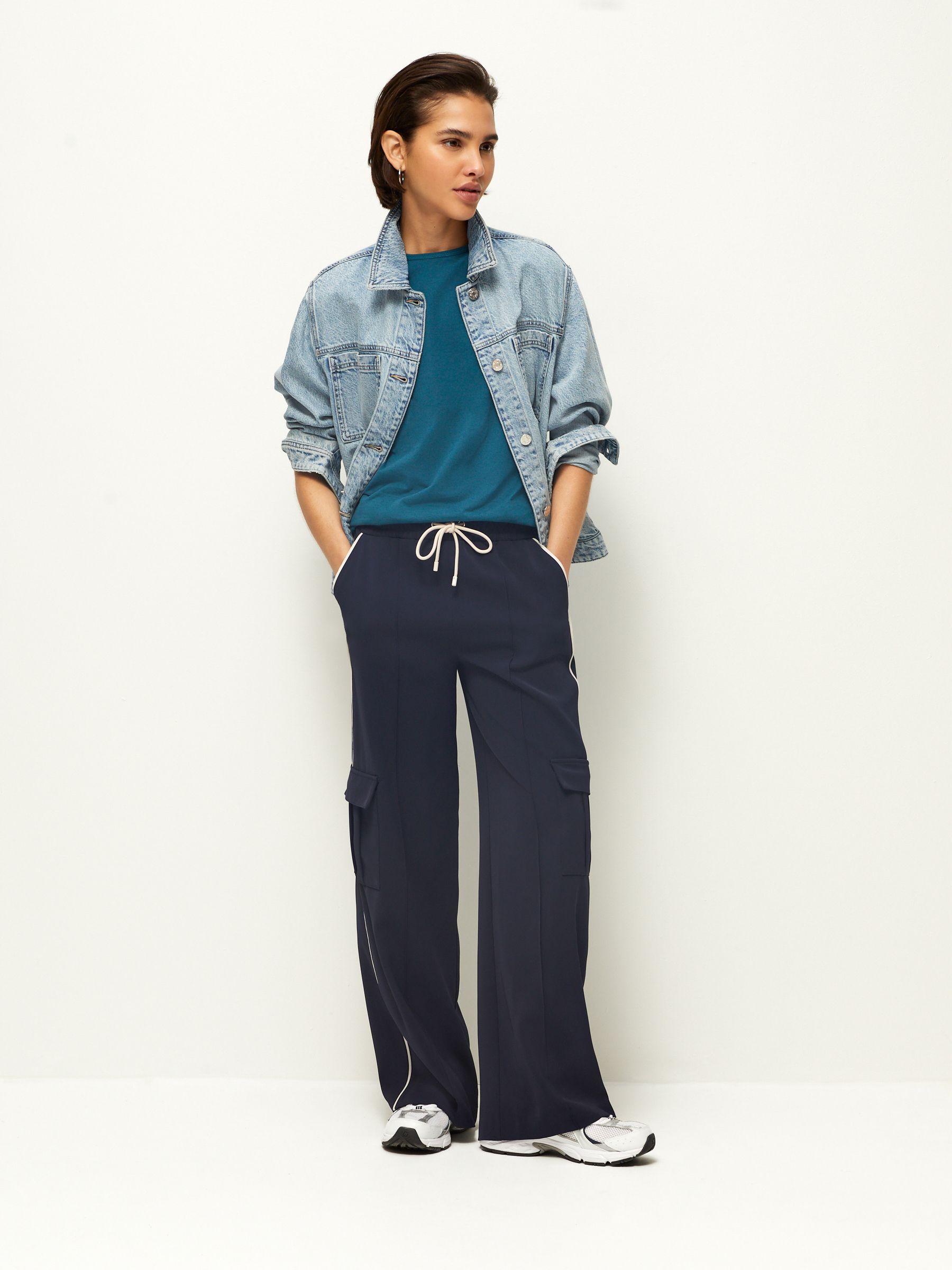 Buy Teal Blue The Everyday Crew Neck Cotton Rich Short