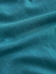 Bleu de sarcelle - T-shirt à manches courtes en coton riche en coton The Everyday - Image 5 of 5