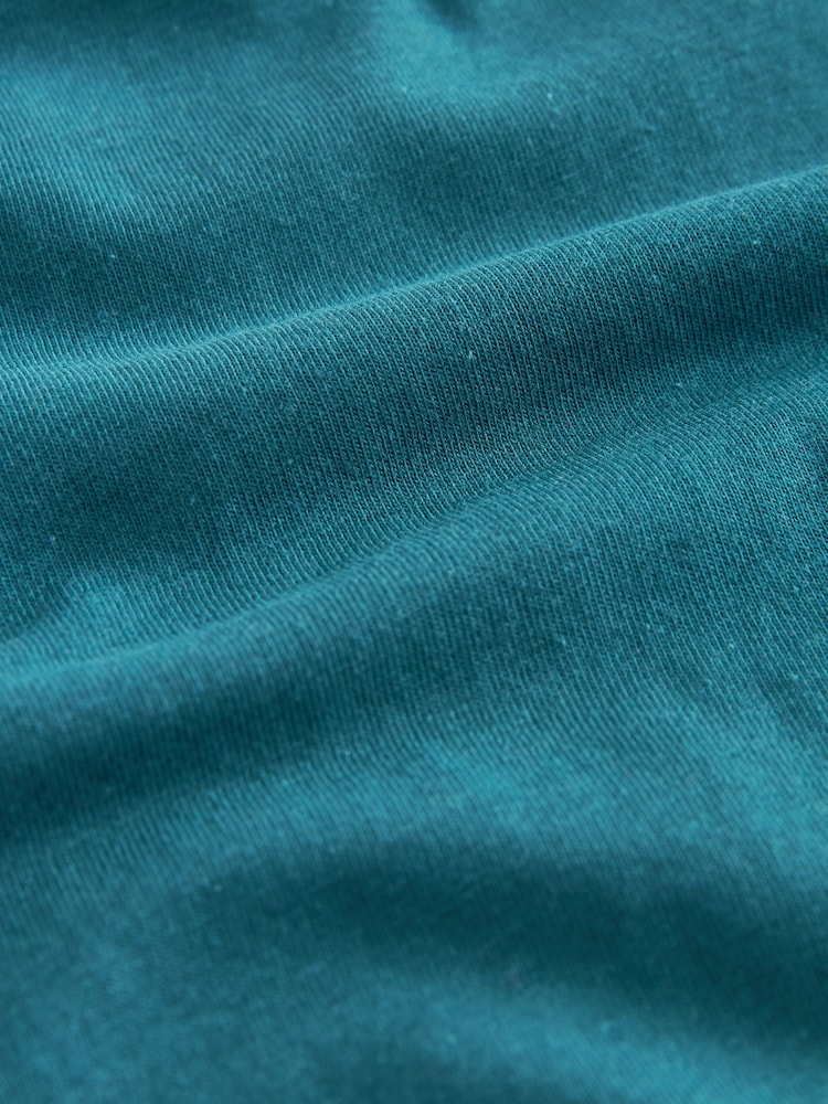 Bleu de sarcelle - T-shirt à manches courtes en coton riche en coton The Everyday - Image 5 of 5