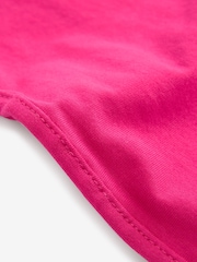 Pink Shorter Length Cotton Rich Bandeau Boobtube Top - Image 6 of 6