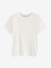 Crudo - Camiseta de manga corta de canalé con diseño suave al tacto con TENCEL™ Lyocell - Imagen 6 de 7