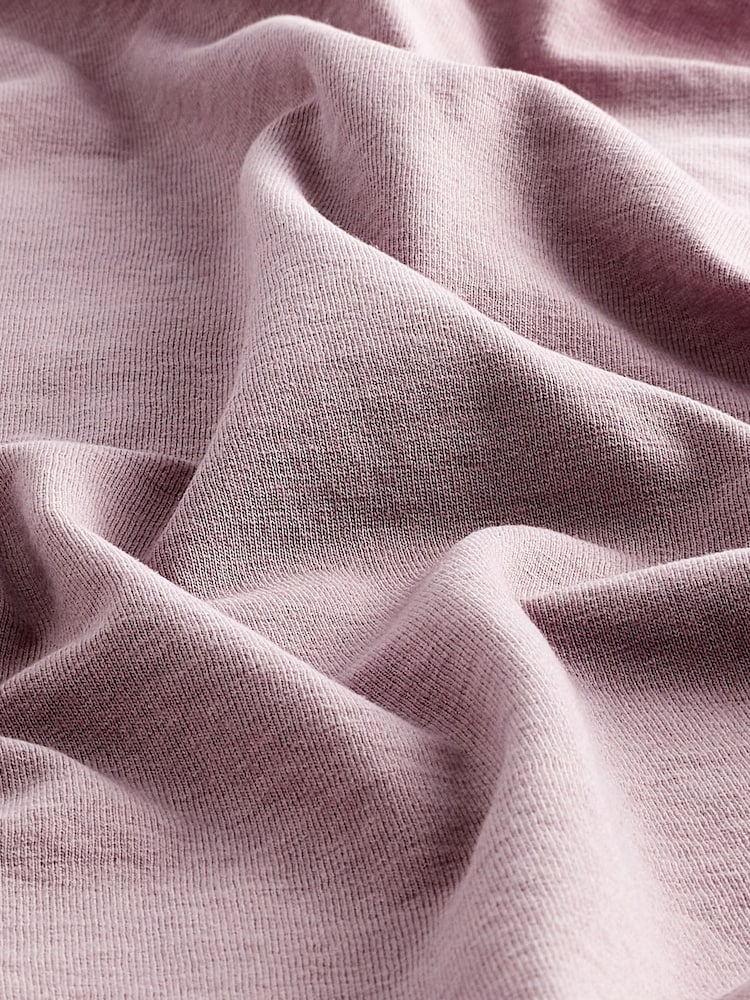 Pink The Everyday Crew Neck Cotton Rich Short Sleeve T-Shirt - Image 6 of 6