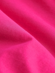 Pink Shallow V-Neck 100% Cotton Rich Cap Sleeve T-Shirt - Image 6 of 6