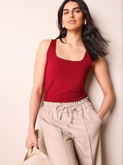 Red Square Neck Vest - Image 1 of 6