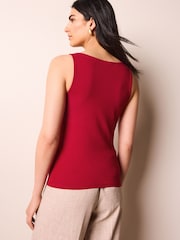 Red Square Neck Vest - Image 3 of 6