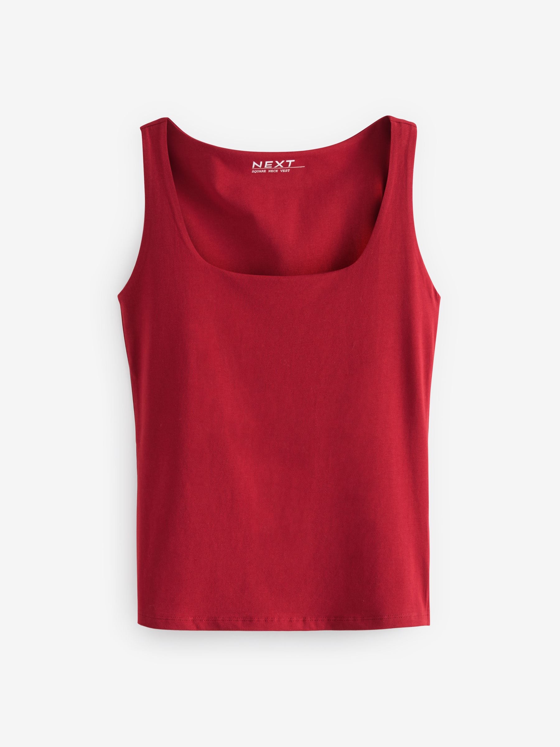 Buy Red Square Neck Vest from Next USA