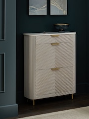 Light Grey Valencia Shoe Storage Cabinet - Image 2 of 11