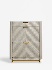 Light Grey Valencia Shoe Storage Cabinet - Image 6 of 11
