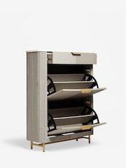 Light Grey Valencia Shoe Storage Cabinet - Image 8 of 11