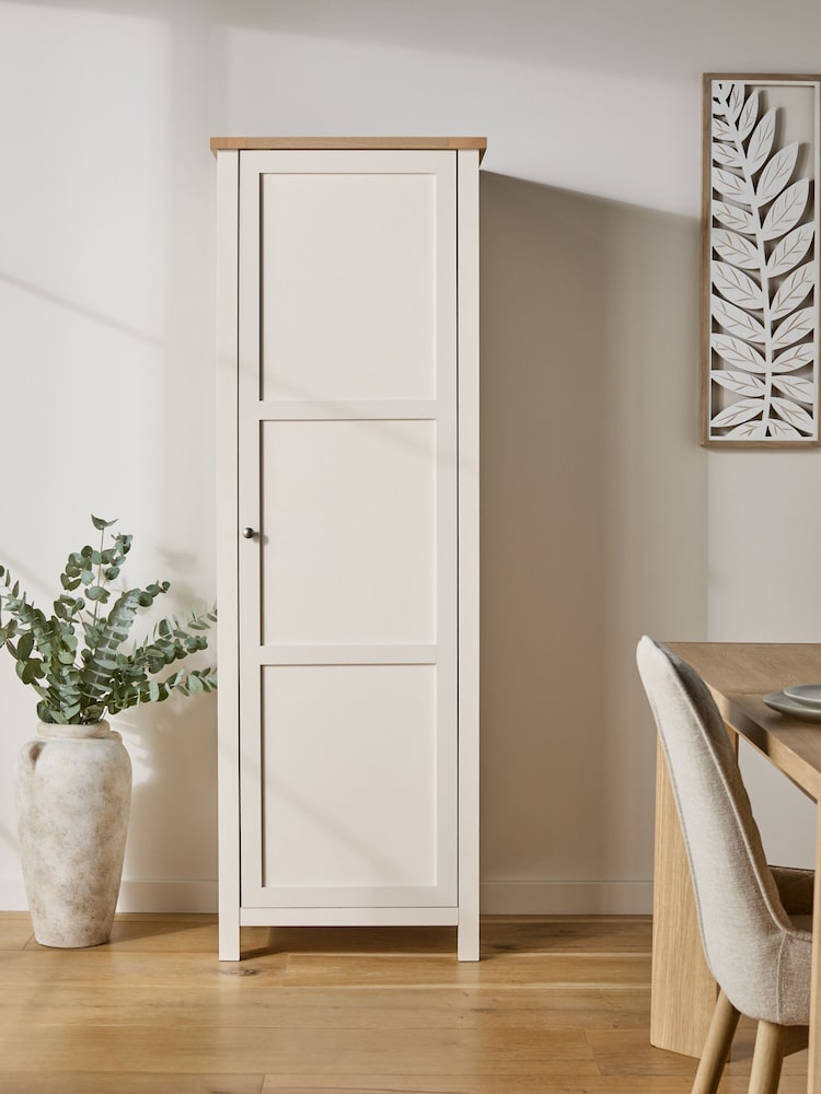 Cream Malvern Oak Effect Kitchen Larder Cupboard - Image 2 of 12