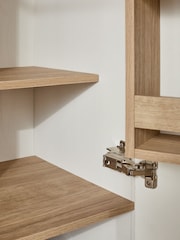 Cream Malvern Oak Effect Kitchen Larder Cupboard - Image 6 of 12