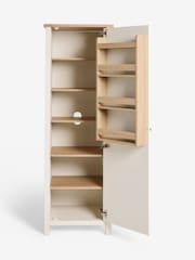 Cream Malvern Oak Effect Kitchen Larder Cupboard - Image 9 of 12