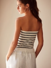 Monochrome Cotton Rich Bandeau Boobtube Top - Image 3 of 5