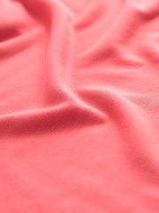 Coral Pink Sleeveless Slouch V-Neck Mini Dress - Image 6 of 6