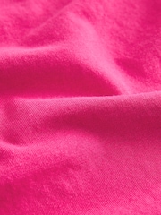 Pink The Everyday Crew Neck Cotton Rich Short Sleeve T-Shirt - Image 6 of 6