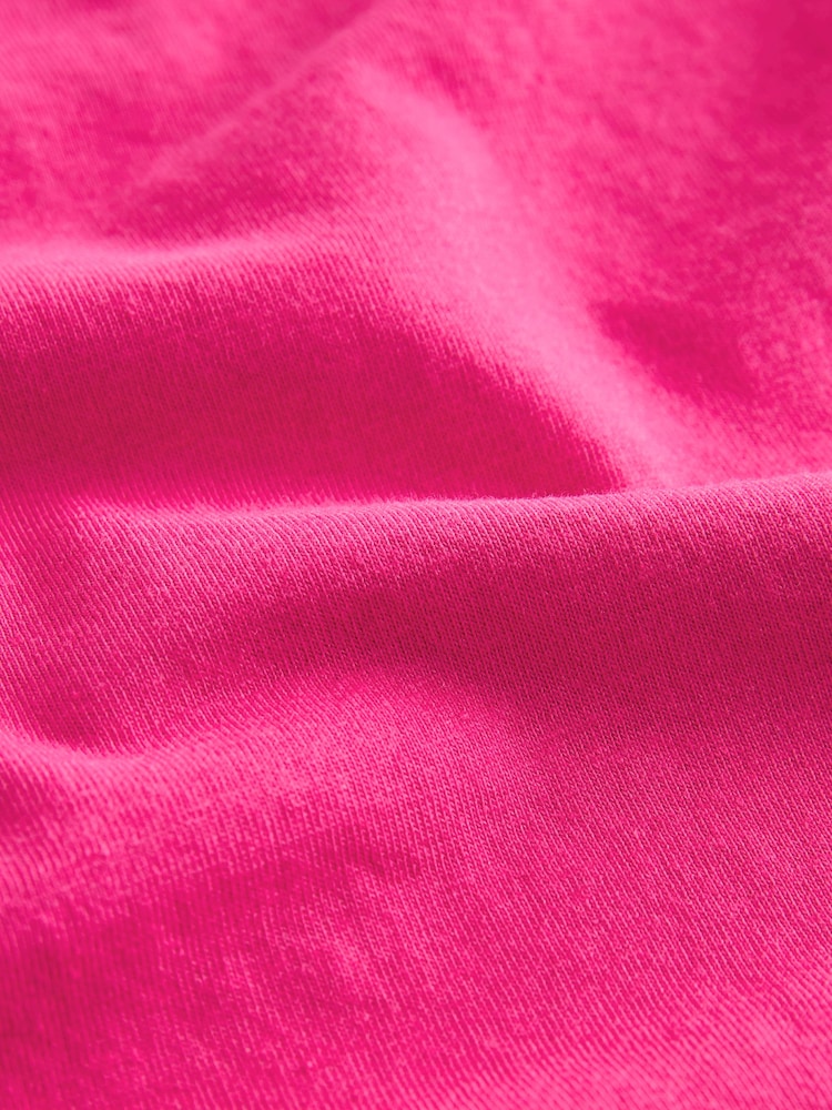 Pink The Everyday Crew Neck Cotton Rich Short Sleeve T-Shirt - Image 6 of 6 Pink The Everyday Crew Neck Cotton Rich Short Sleeve T-Shirt - Image 6 of 6