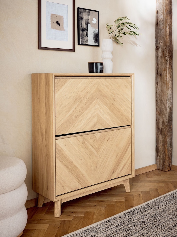 Light Natural Hayford Shoe Storage Cabinet - Image 1 of 10